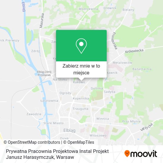 Mapa Prywatna Pracownia Projektowa Instal Projekt Janusz Harasymczuk