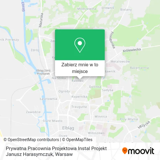 Mapa Prywatna Pracownia Projektowa Instal Projekt Janusz Harasymczuk