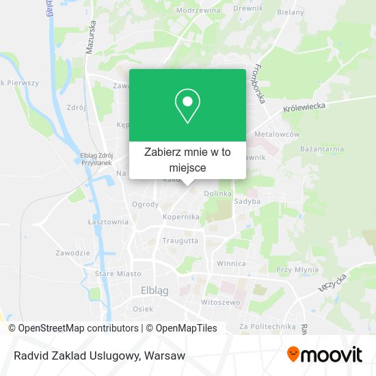 Mapa Radvid Zaklad Uslugowy