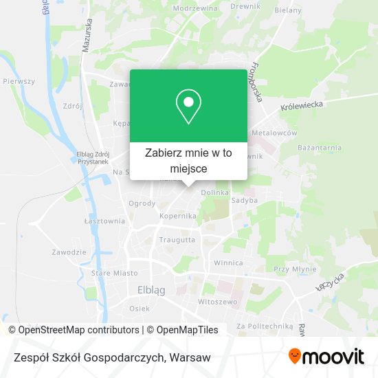 Mapa Zespół Szkół Gospodarczych