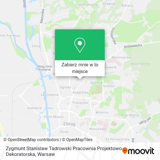 Mapa Zygmunt Stanislaw Tadrowski Pracownia Projektowo Dekoratorska