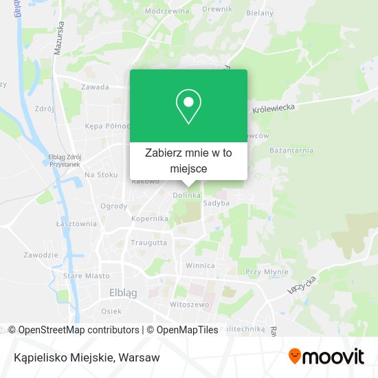 Mapa Kąpielisko Miejskie