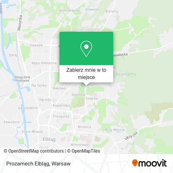 Mapa Prozamech Elbląg