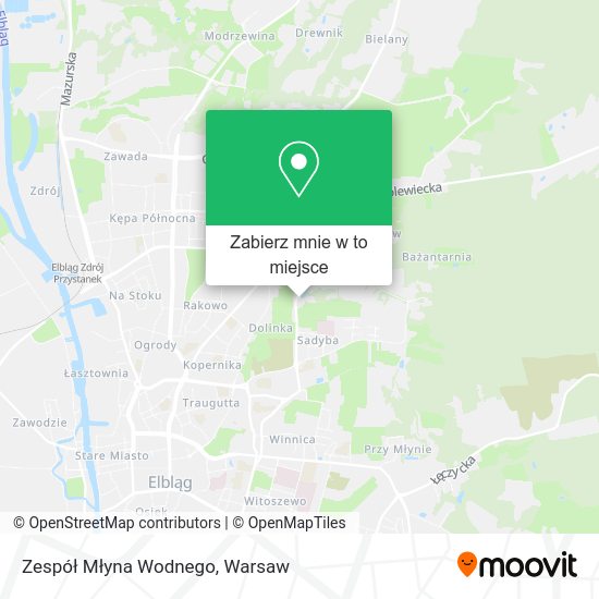 Mapa Zespół Młyna Wodnego