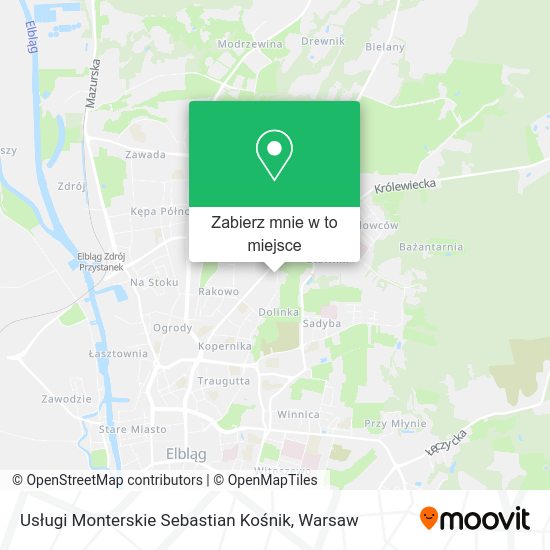 Mapa Usługi Monterskie Sebastian Kośnik