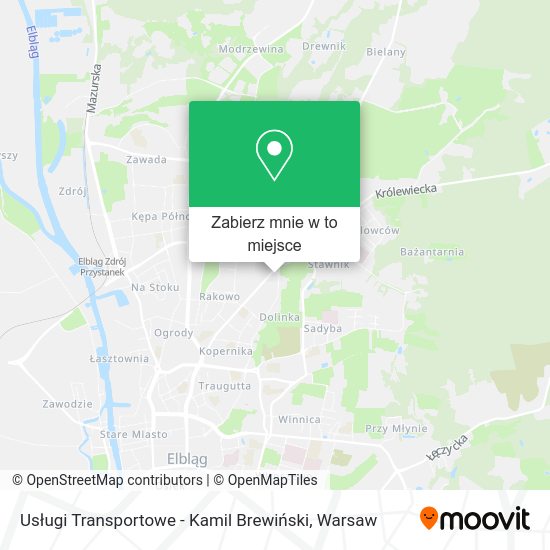 Mapa Usługi Transportowe - Kamil Brewiński