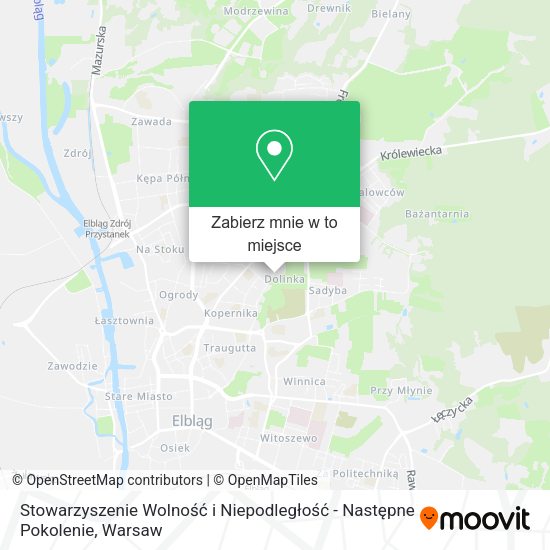 Mapa Stowarzyszenie Wolność i Niepodległość - Następne Pokolenie