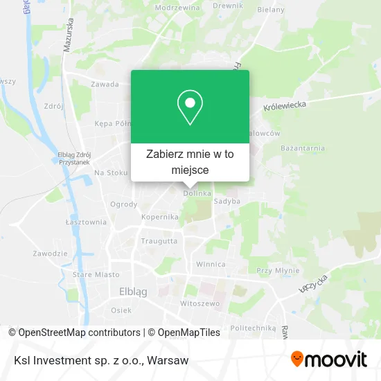 Mapa Ksl Investment sp. z o.o.