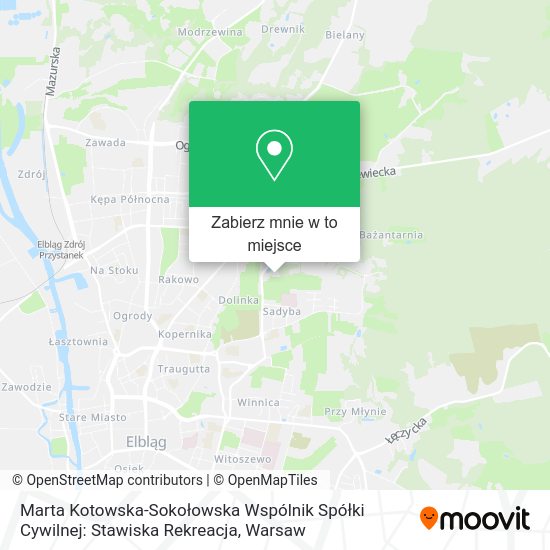 Mapa Marta Kotowska-Sokołowska Wspólnik Spółki Cywilnej: Stawiska Rekreacja