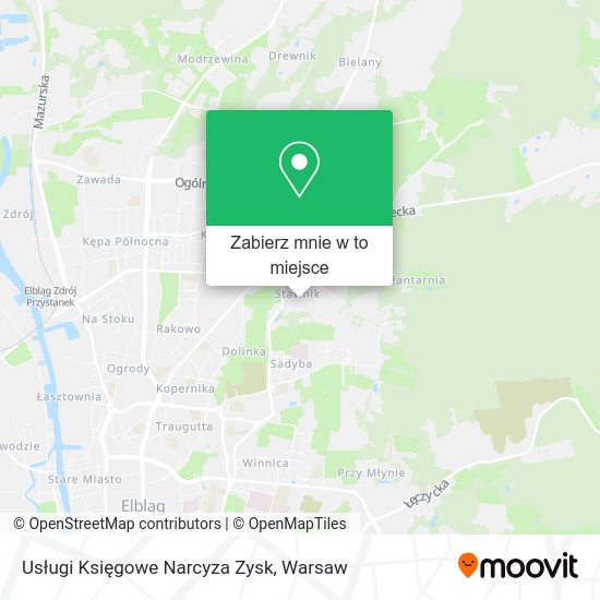 Mapa Usługi Księgowe Narcyza Zysk