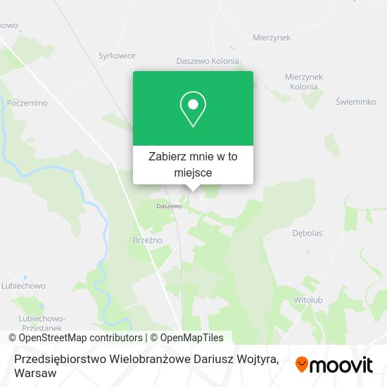 Mapa Przedsiębiorstwo Wielobranżowe Dariusz Wojtyra