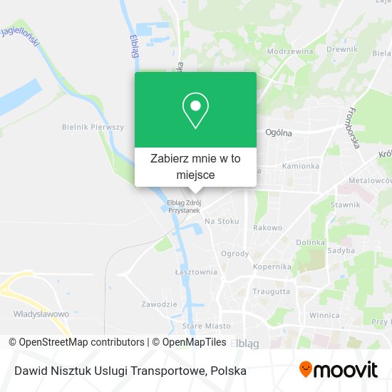 Mapa Dawid Nisztuk Uslugi Transportowe