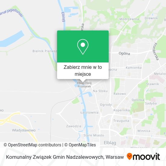 Mapa Komunalny Związek Gmin Nadzalewowych