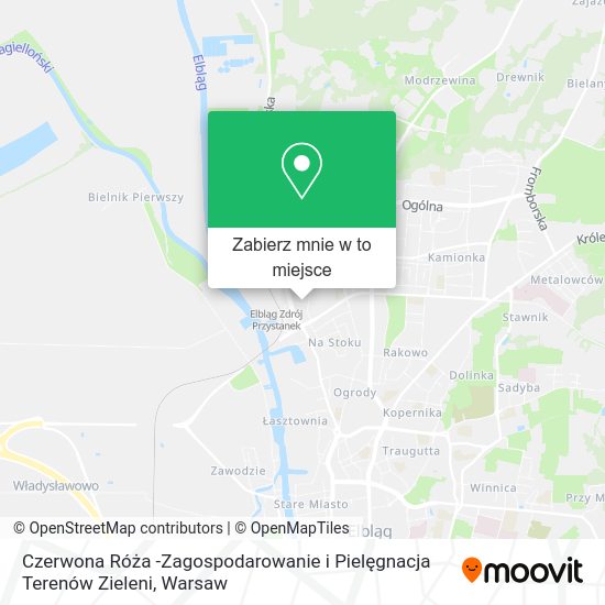 Mapa Czerwona Róża -Zagospodarowanie i Pielęgnacja Terenów Zieleni