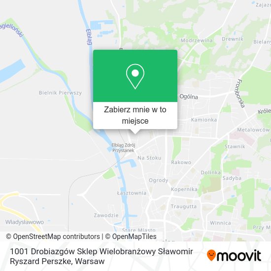 Mapa 1001 Drobiazgów Sklep Wielobranżowy Sławomir Ryszard Perszke