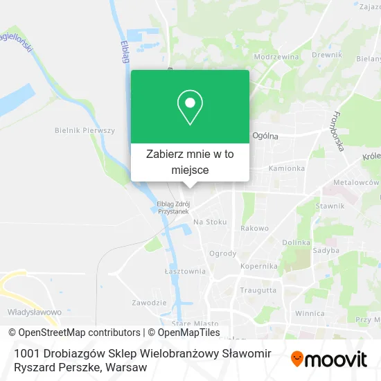 Mapa 1001 Drobiazgów Sklep Wielobranżowy Sławomir Ryszard Perszke