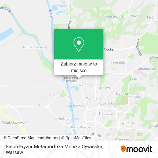 Mapa Salon Fryzur Metamorfoza Monika Cywińska