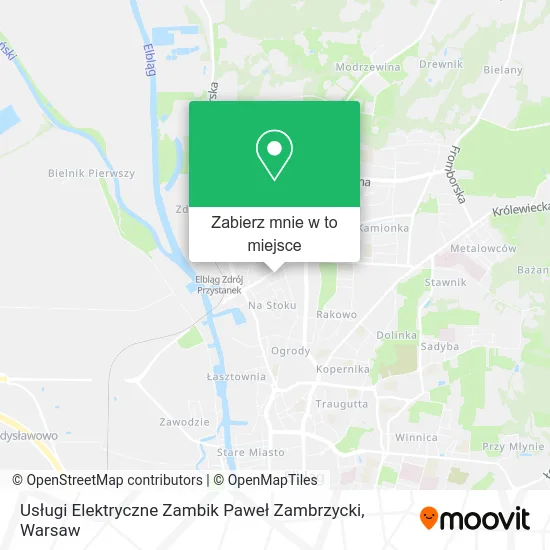 Mapa Usługi Elektryczne Zambik Paweł Zambrzycki
