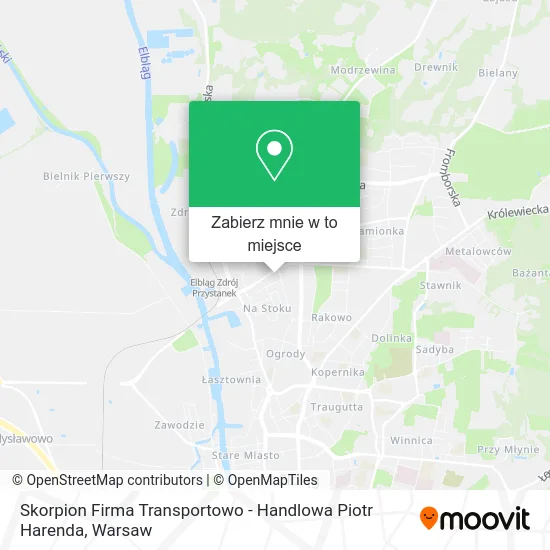 Mapa Skorpion Firma Transportowo - Handlowa Piotr Harenda