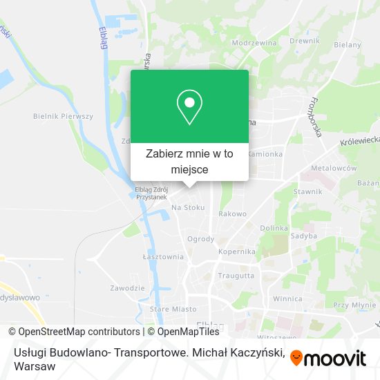 Mapa Usługi Budowlano- Transportowe. Michał Kaczyński