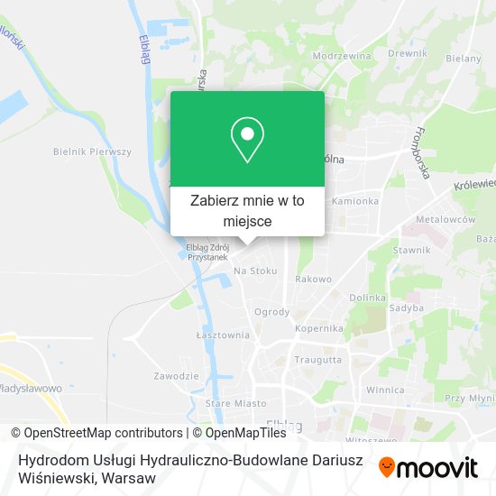 Mapa Hydrodom Usługi Hydrauliczno-Budowlane Dariusz Wiśniewski