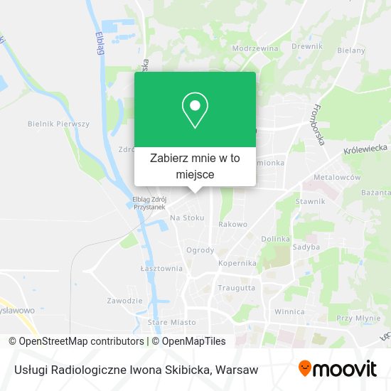 Mapa Usługi Radiologiczne Iwona Skibicka