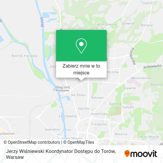 Mapa Jerzy Wiśniewski Koordynator Dostępu do Torów