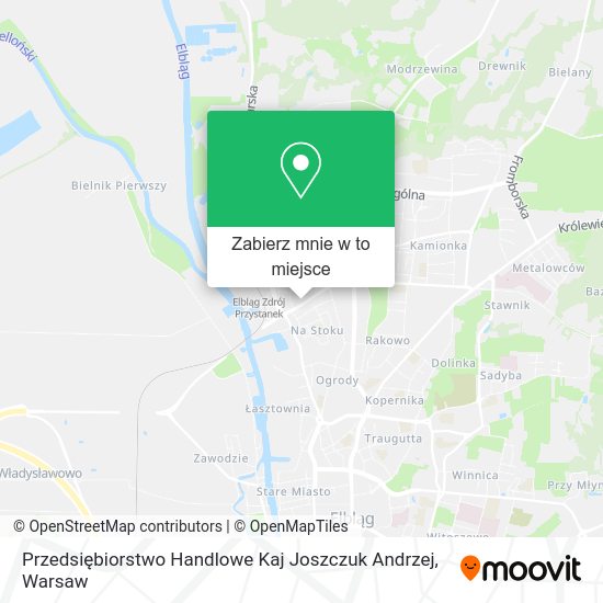 Mapa Przedsiębiorstwo Handlowe Kaj Joszczuk Andrzej