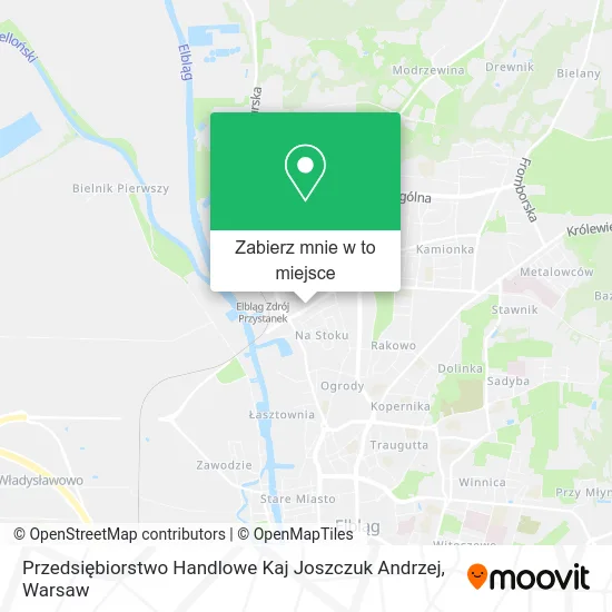 Mapa Przedsiębiorstwo Handlowe Kaj Joszczuk Andrzej