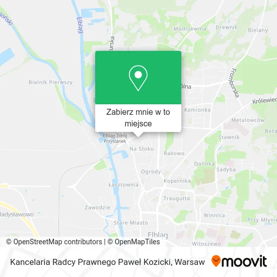 Mapa Kancelaria Radcy Prawnego Paweł Kozicki