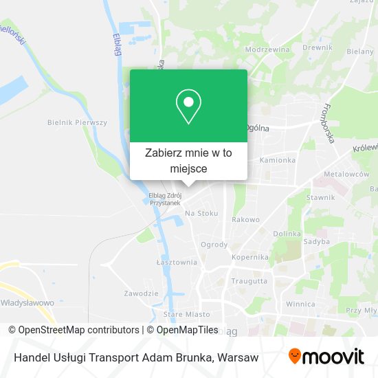 Mapa Handel Usługi Transport Adam Brunka