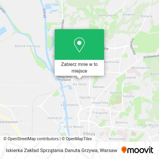 Mapa Iskierka Zakład Sprzątania Danuta Grzywa