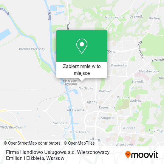 Mapa Firma Handlowo Usługowa s.c. Wierzchowscy Emilian i Elżbieta