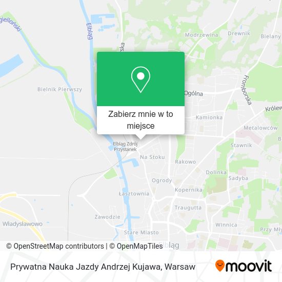 Mapa Prywatna Nauka Jazdy Andrzej Kujawa