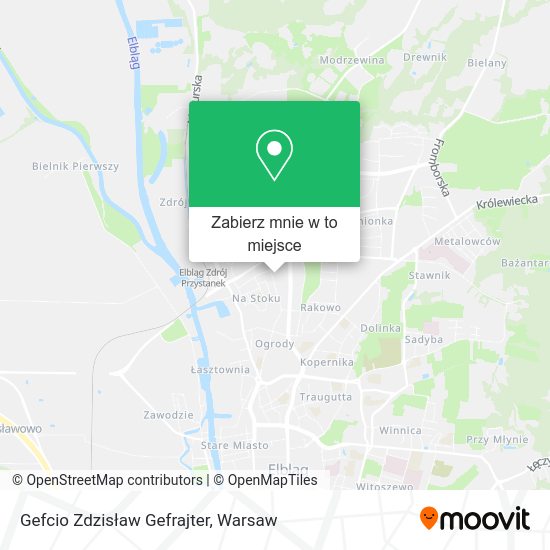 Mapa Gefcio Zdzisław Gefrajter