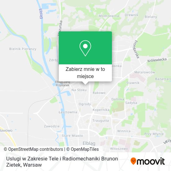 Mapa Uslugi w Zakresie Tele i Radiomechaniki Brunon Zietek