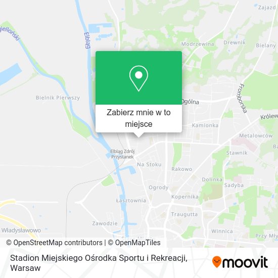 Mapa Stadion Miejskiego Ośrodka Sportu i Rekreacji