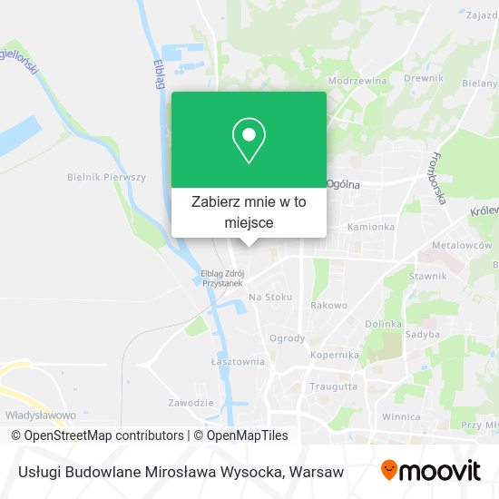 Mapa Usługi Budowlane Mirosława Wysocka