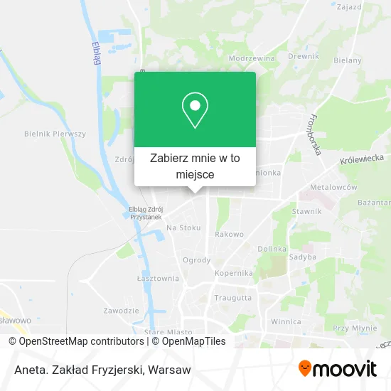 Mapa Aneta. Zakład Fryzjerski