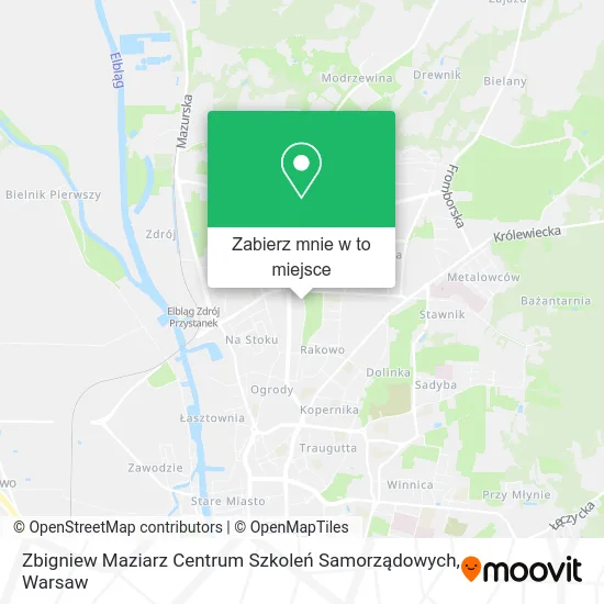 Mapa Zbigniew Maziarz Centrum Szkoleń Samorządowych