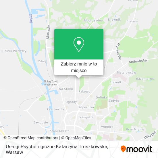 Mapa Usługi Psychologiczne Katarzyna Truszkowska