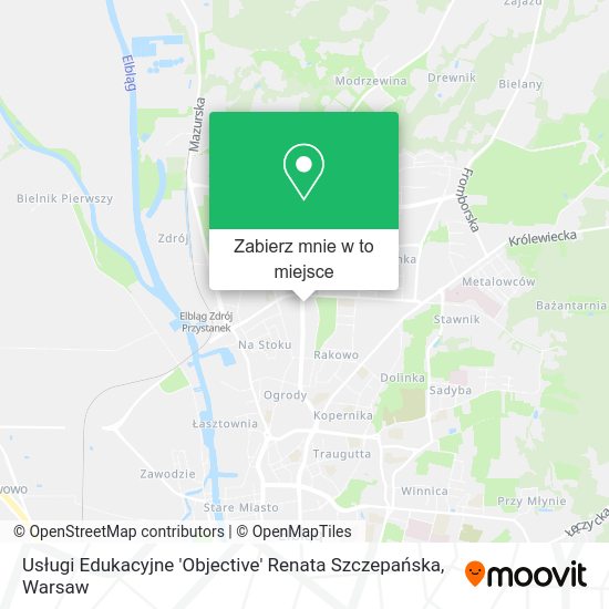 Mapa Usługi Edukacyjne 'Objective' Renata Szczepańska