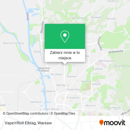 Mapa Vape'n'Roll Elblag