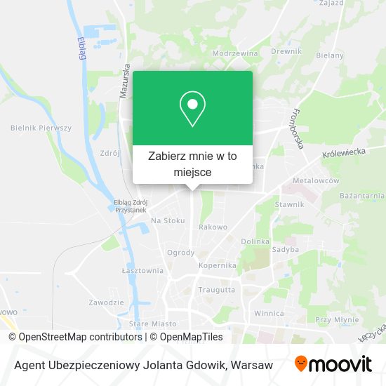 Mapa Agent Ubezpieczeniowy Jolanta Gdowik