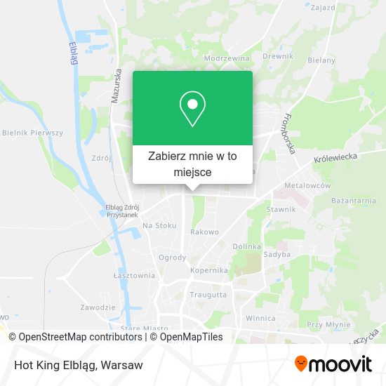 Mapa Hot King Elbląg