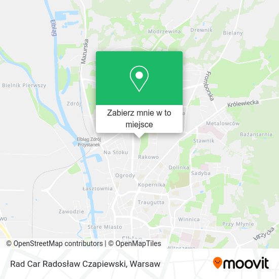 Mapa Rad Car Radosław Czapiewski