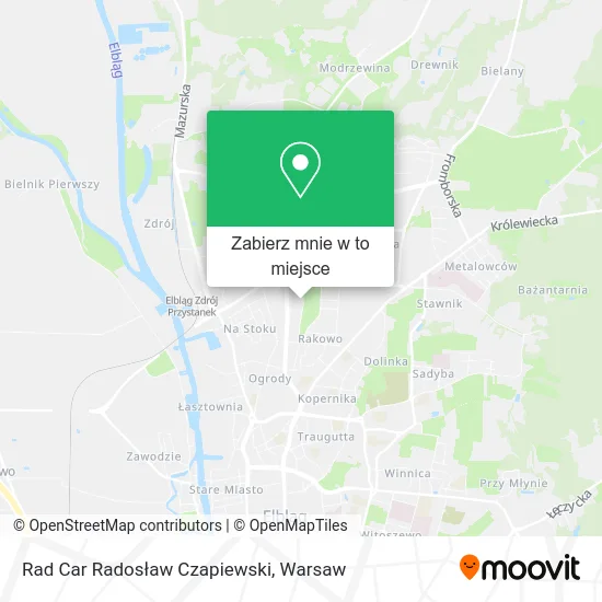 Mapa Rad Car Radosław Czapiewski