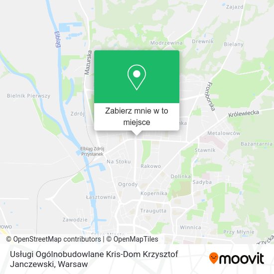Mapa Usługi Ogólnobudowlane Kris-Dom Krzysztof Janczewski