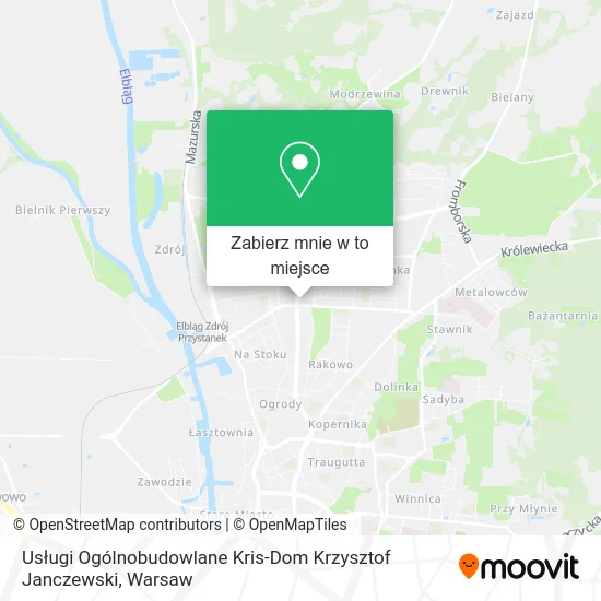 Mapa Usługi Ogólnobudowlane Kris-Dom Krzysztof Janczewski