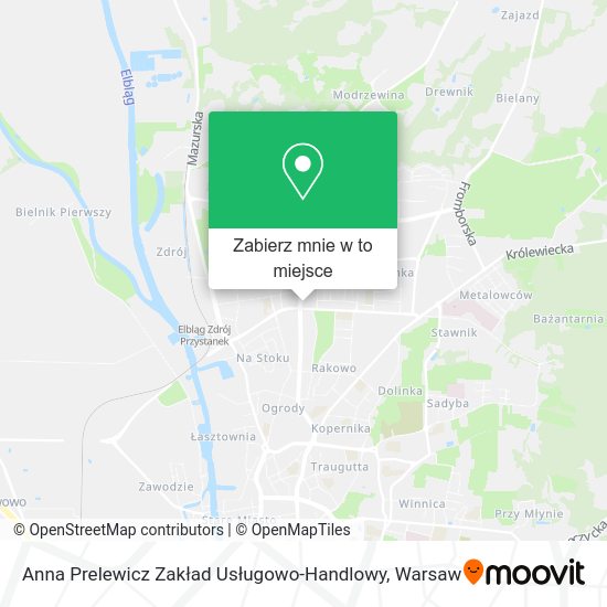 Mapa Anna Prelewicz Zakład Usługowo-Handlowy